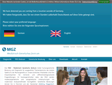 Tablet Screenshot of mgz-muenchen.de